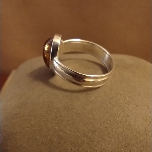 Baltic Amber 925 silver ring - Picture 2 of 7